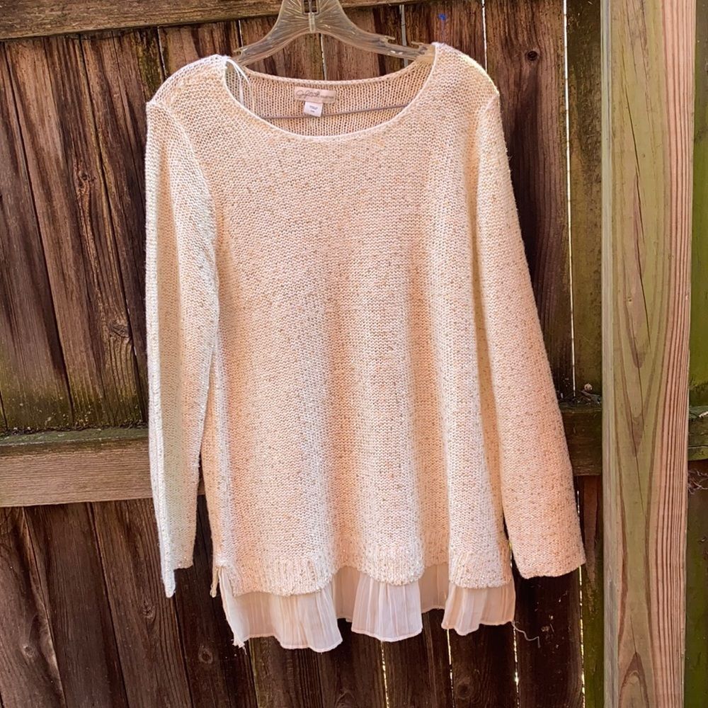 Jaclyn Smith shimmer sweater sz. L